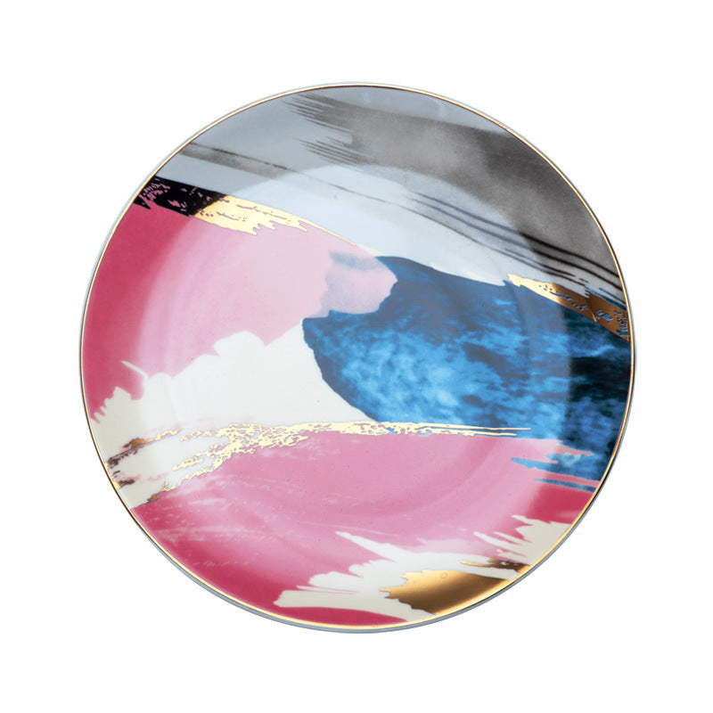 Nordic Color Plate Ceramic Ins Personality Plate