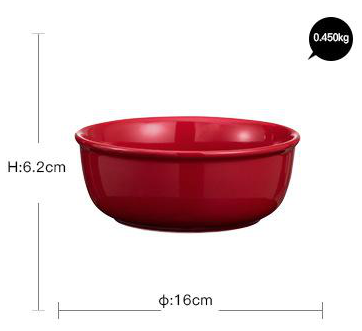 Luxury Red Glaze Ceramic Dinner Sets Kitchen Utensils Porcelain Salad Serving Plate Dish Bowl Restaurant Dining Table Home Decor