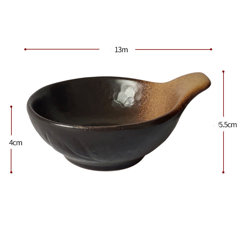 Japanese Style Simple Ceramic Bowl Small Rice Bowl Soup Bowl