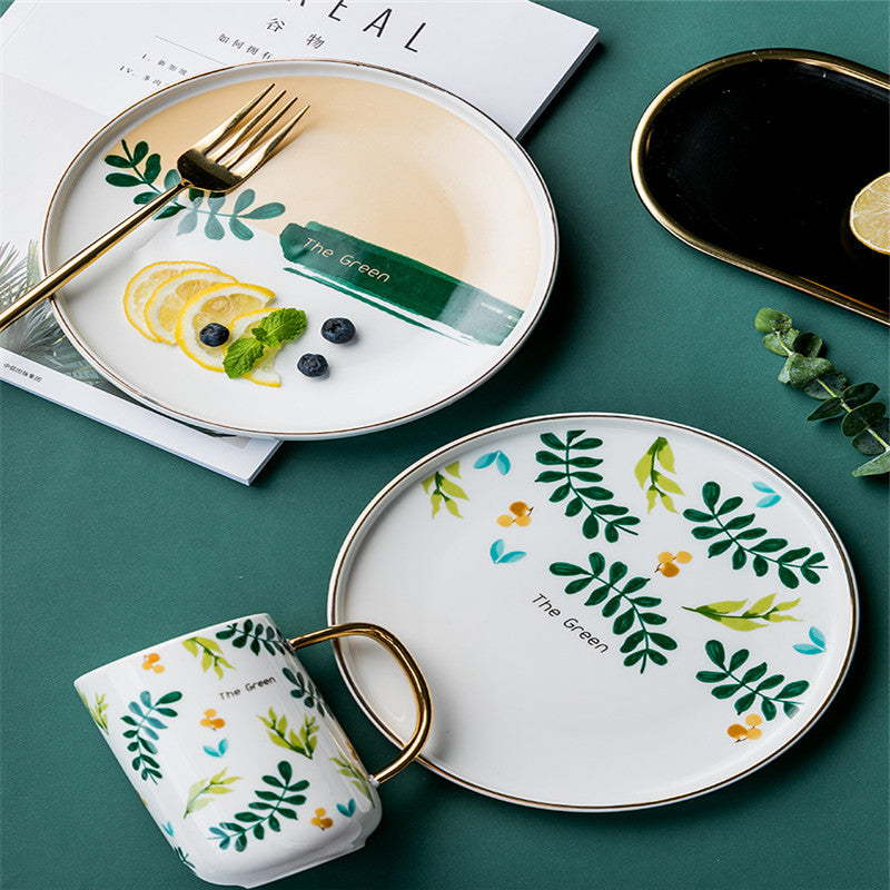 Creative ceramic pasta plate