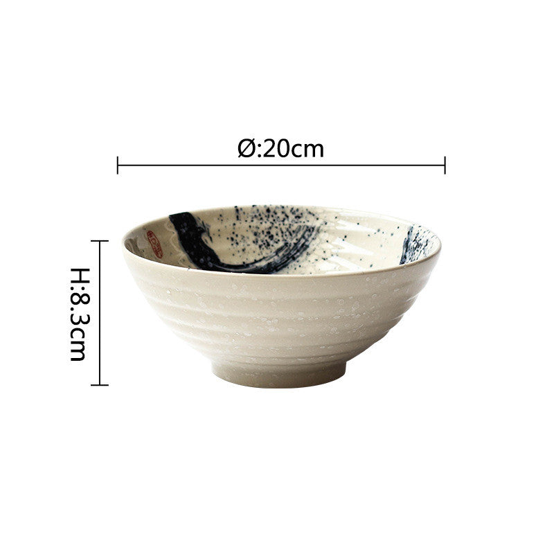 Ceramic ramen bowl