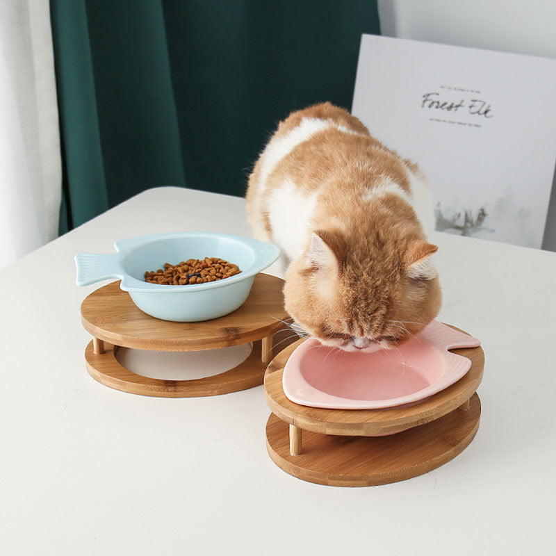 Ceramic cat bowl