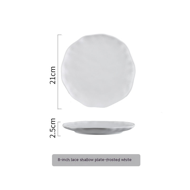 Nordic High-end Ceramic Plate Shallow Plate