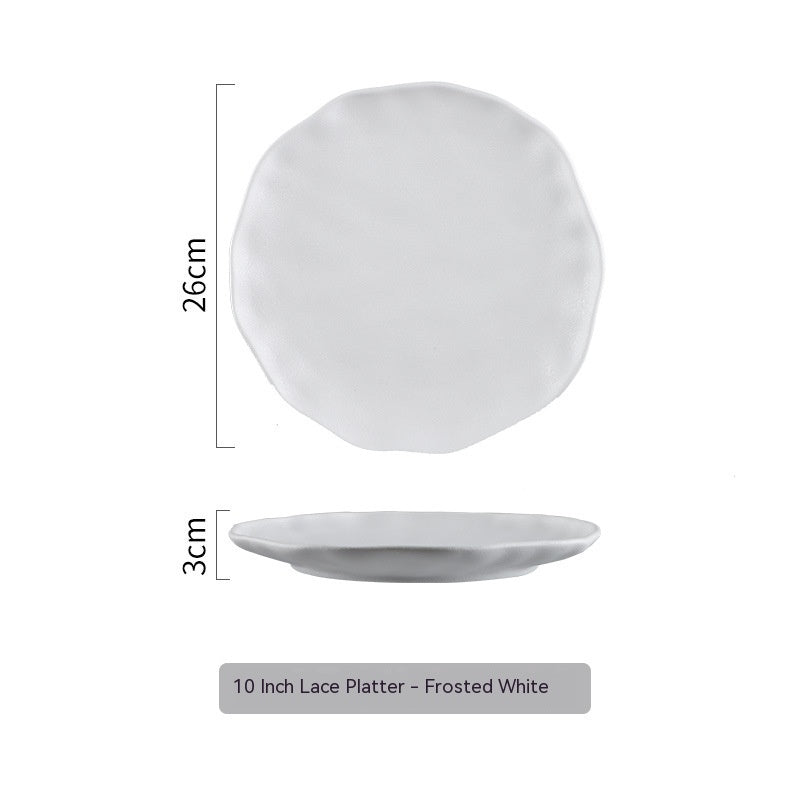 Nordic High-end Ceramic Plate Shallow Plate