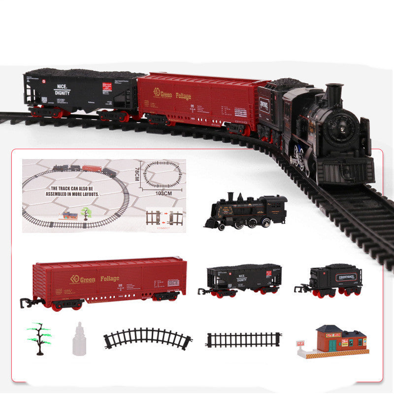 Children's Train Retro Steam Toy Simulation