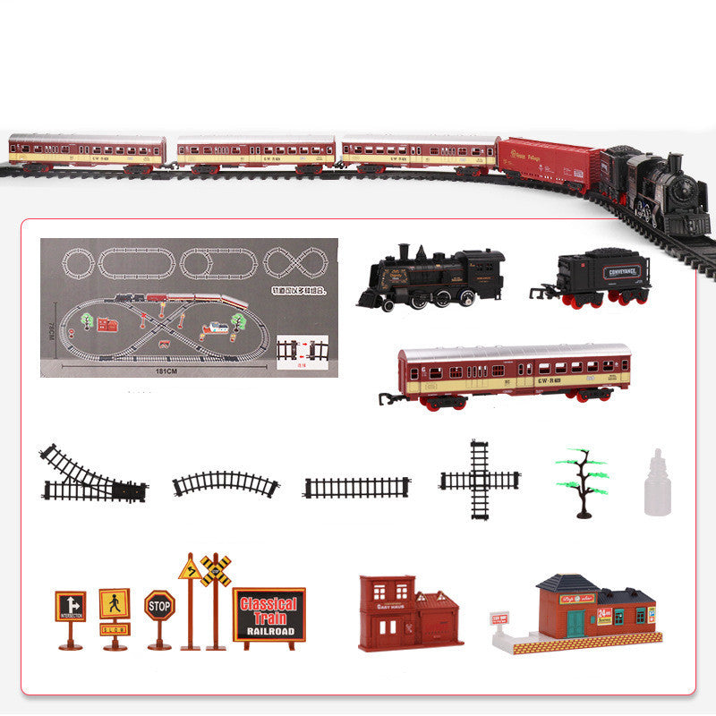 Children's Train Retro Steam Toy Simulation