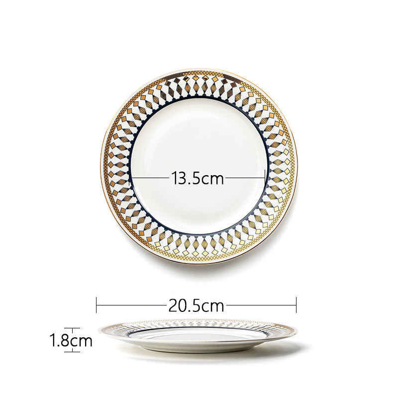 Light Luxury Western Tableware Plate Set Nordic