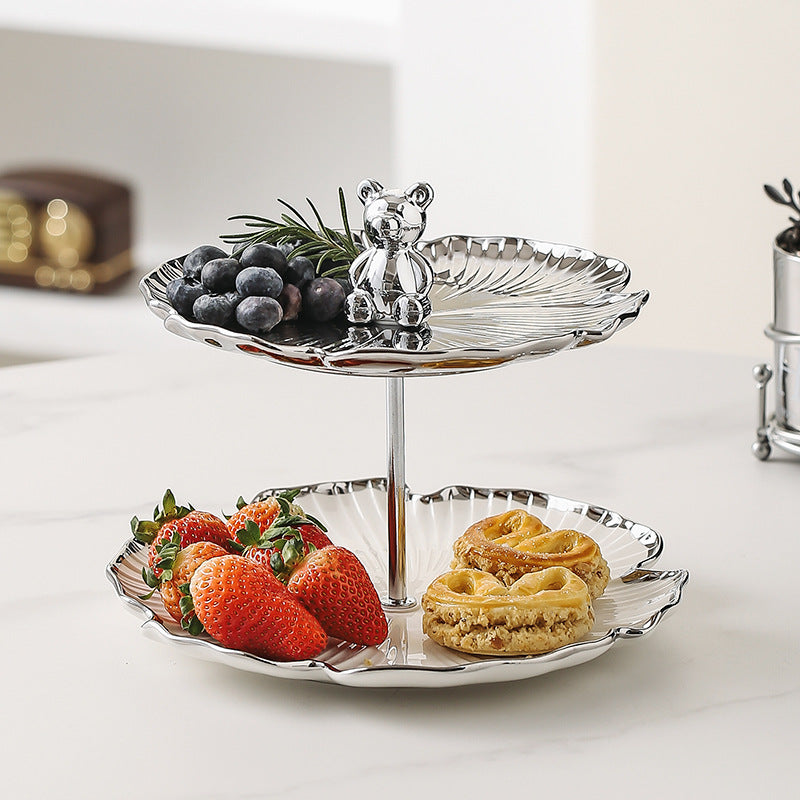 Affordable Luxury Style Multi-layer Fruit Plate Snack Set Plate Storage