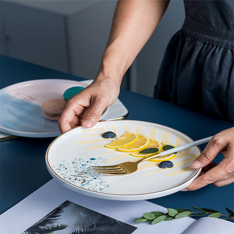 Creative ceramic pasta plate