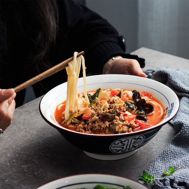 Ceramic Japanese Ramen Bowl