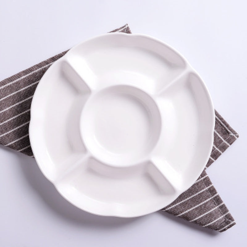 Tableware, Ceramic Partition Plate, Dish Plate