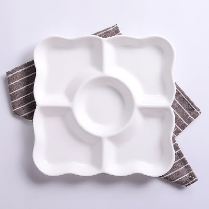 Tableware, Ceramic Partition Plate, Dish Plate