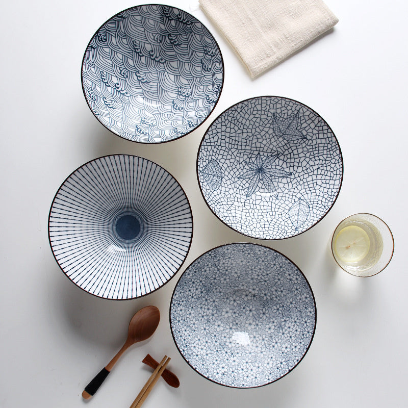Creative Household Deepened Ceramic Ramen Bowl
